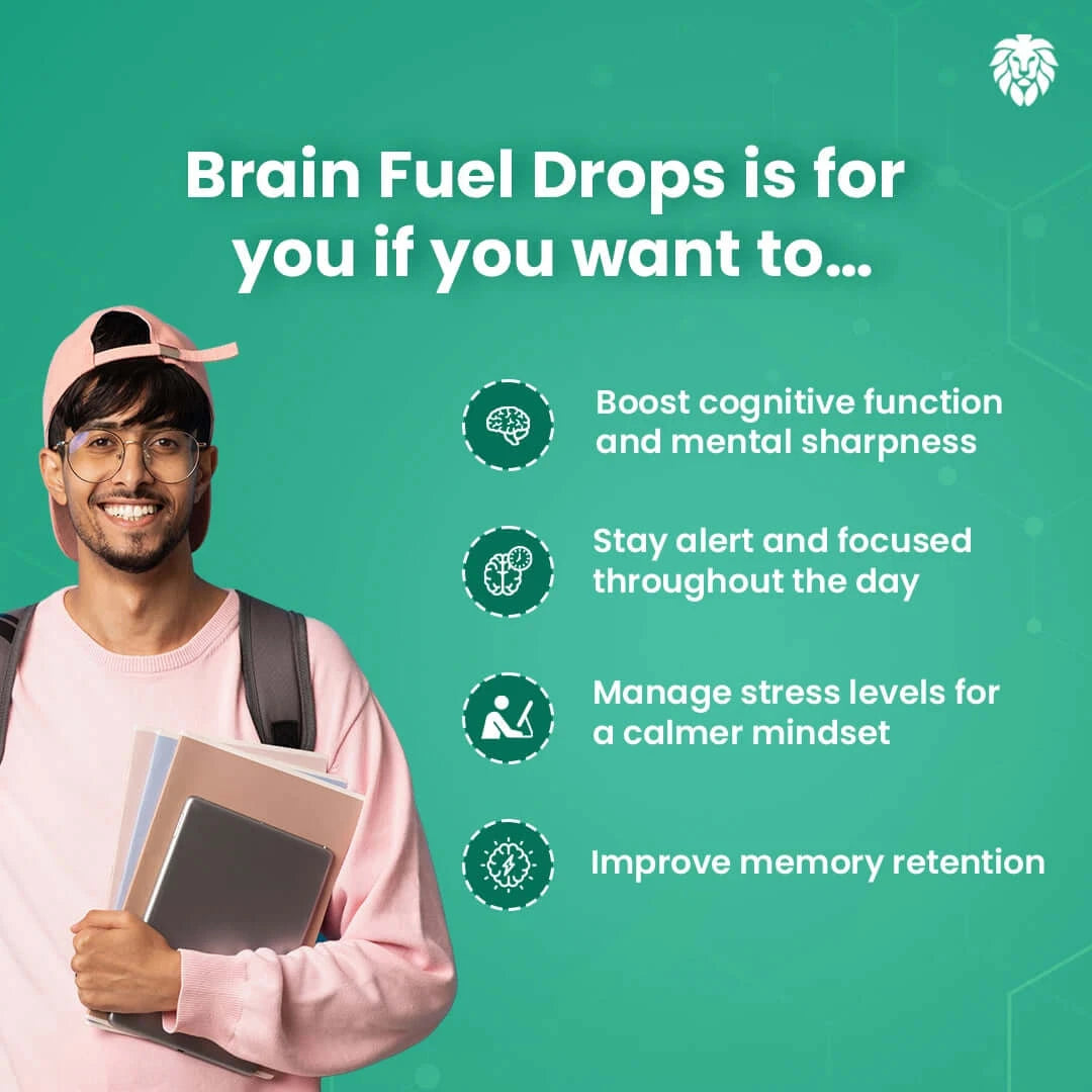 Brain Fuel Drops | Nootropic Brain Booster | Healeo