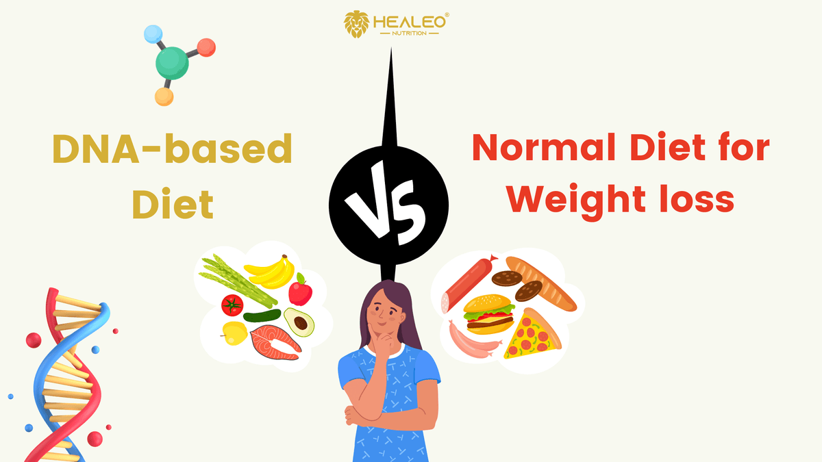 DNA-based Diet Vs. Normal Diet for Weight loss | Healeo Nutrition